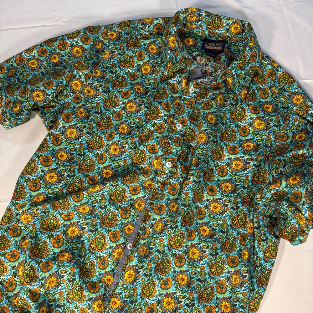 Cremieux Floral Button Down Shirt XLT